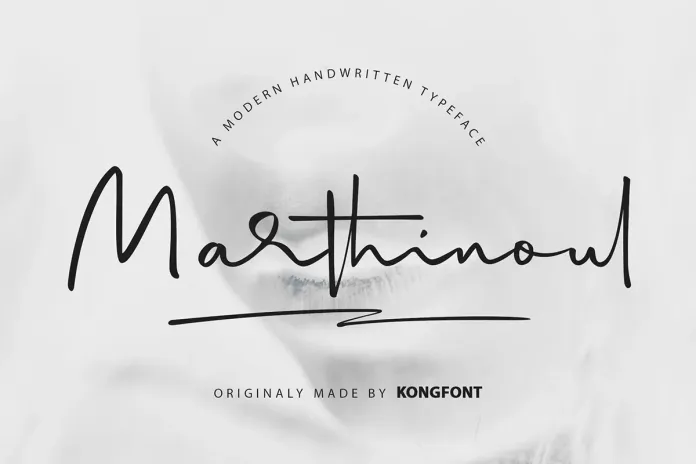 Marthinoul - Modern Handwritten Typeface
