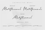 Marthinoul - Modern Handwritten Typeface Font