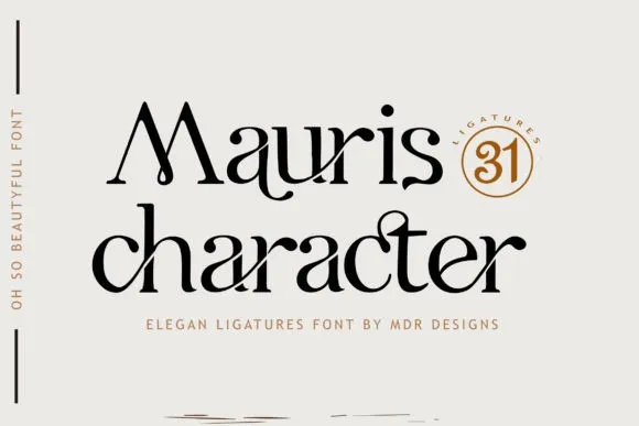 Mauris Character Font