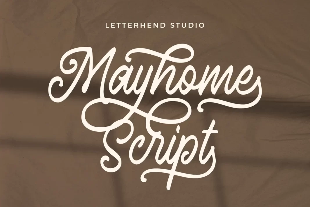 Mayhome Script Font