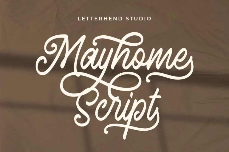 Mayhome Script Font
