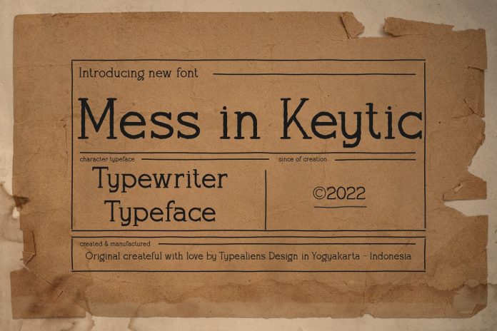 Mess in Keytic Font
