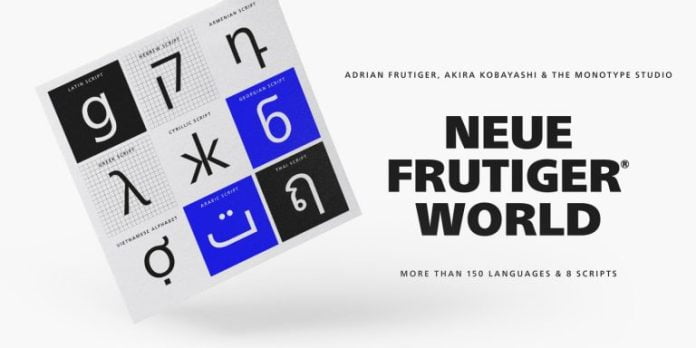 Neue Frutiger World Font
