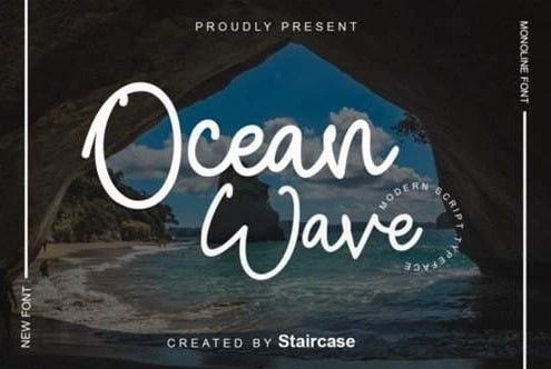 Ocean Wave Font