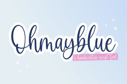 Ohmayblue Script Font