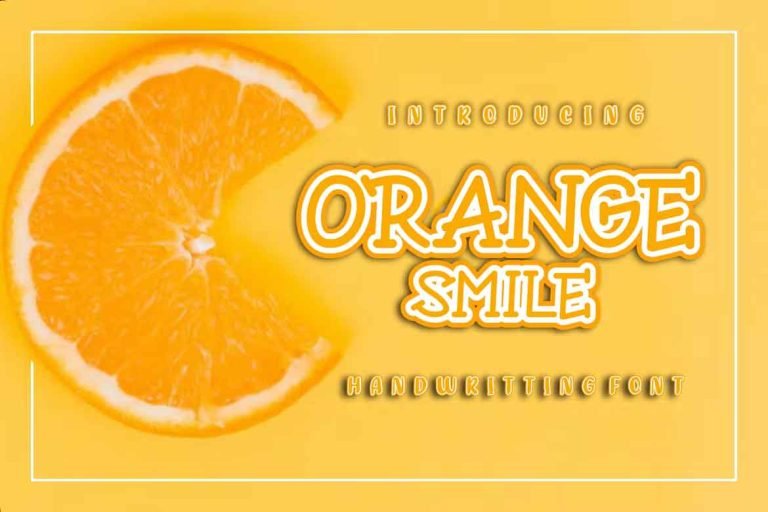 Orange Smile Font
