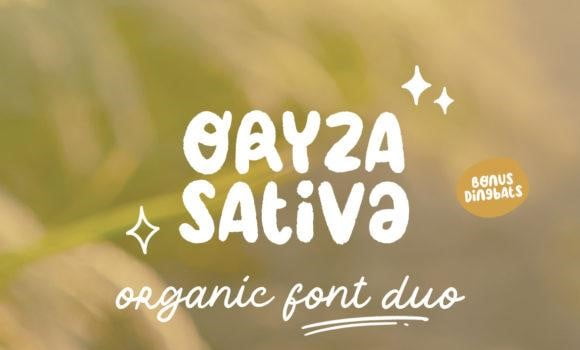 Oryza Sativa Font