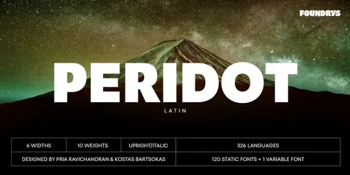 Peridot Latin Font Family