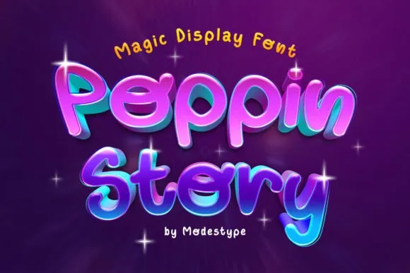 Poppin Story Font