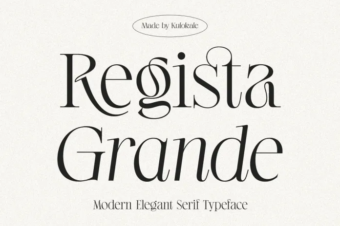 Regista Grande Font