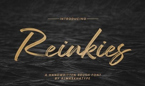 Reinkies - Authentic Brush Font