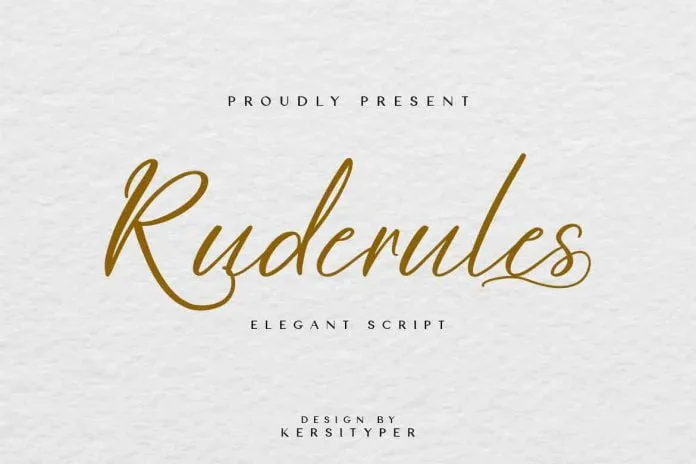 Ruderules Font