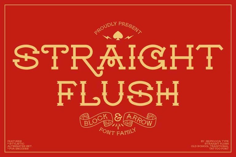 Straight-Flush-Font