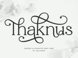 Thaknus Thaknus Font