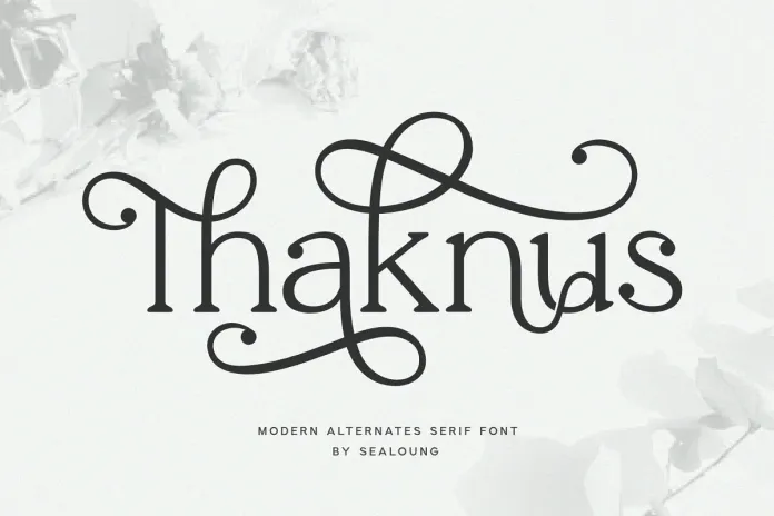 Thaknus Thaknus Font