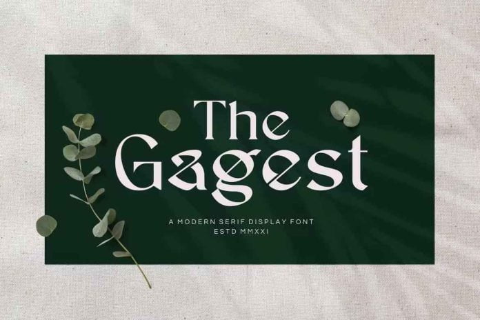 The Gaghest Font