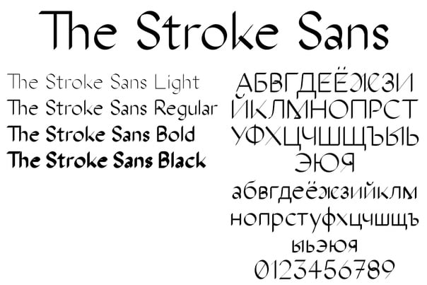 The Stroke Sans Font