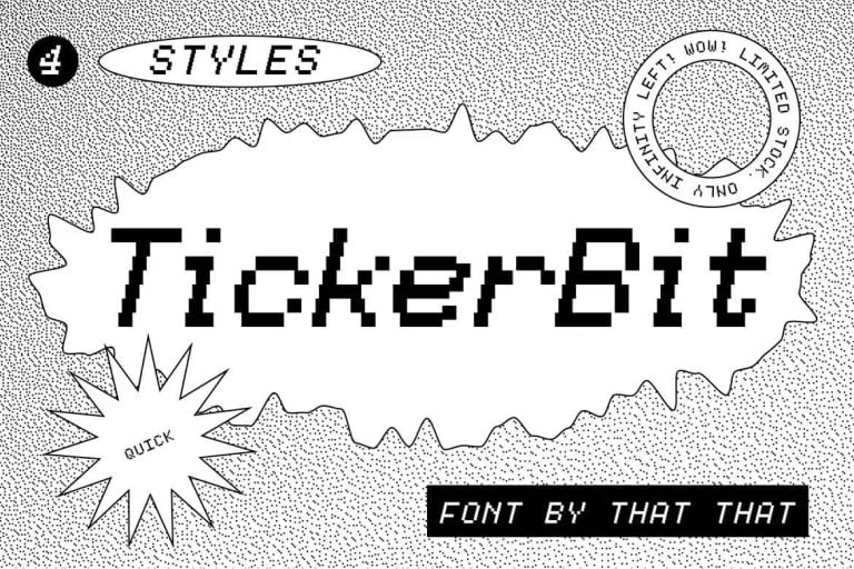 TickerBit Font