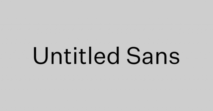 Untitled Sans Font Family
