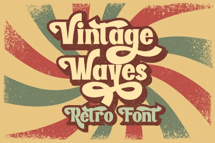 Vintage Waves Font