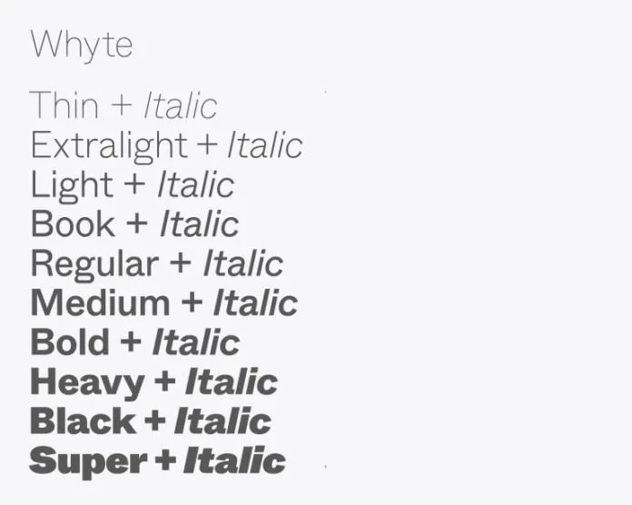 Whyte Font