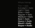 Whyte Inktrap Font