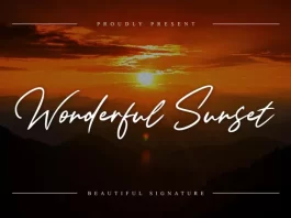 Wonderful Sunset Font