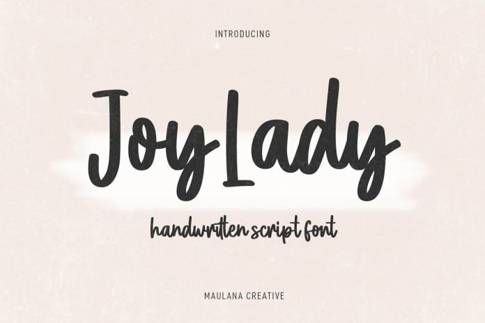 Joylady Handwritten Script Font