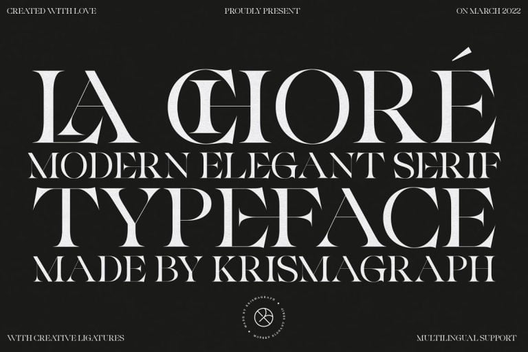 La Chore | Modern Elegant Serif Font