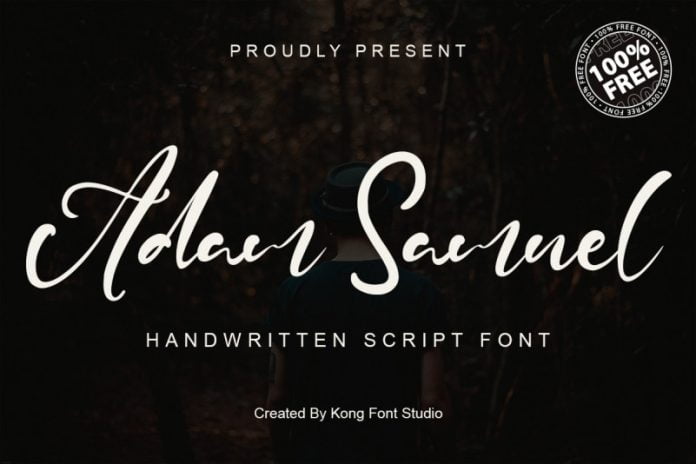 Adam Samuel - Handwritten Script Font