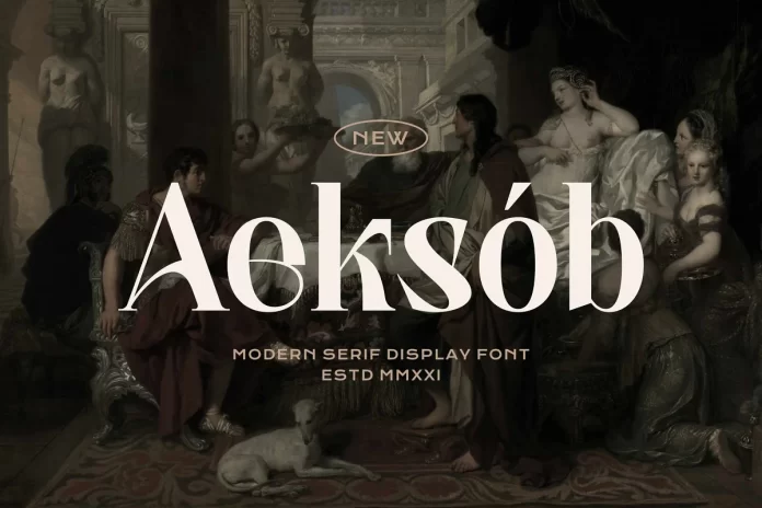 Aeksob - Modern Serif Display Font