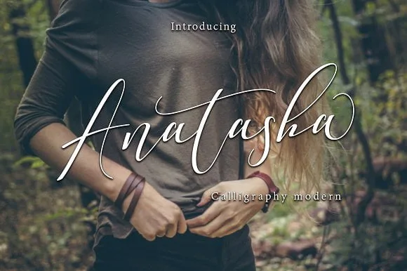 Anatasha script style font