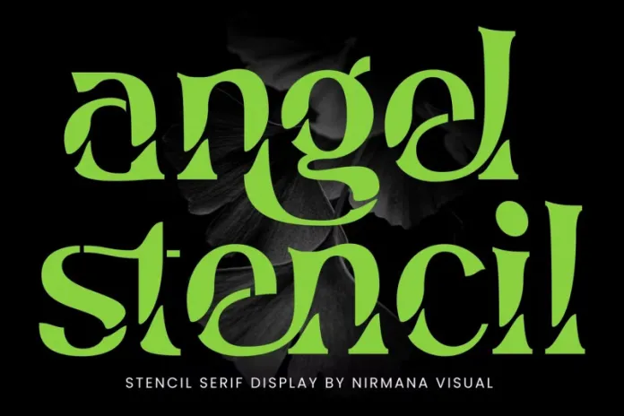 Angel Stencil Font