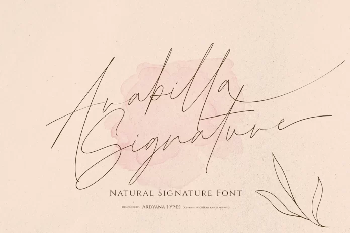 Arabilla Signature Font