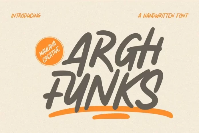 Arghfunks - Handwritten Font