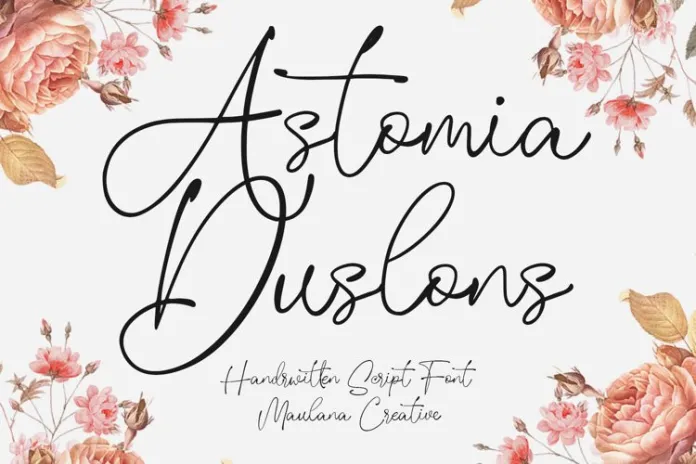 Astomia Duslons - Handwritten Script Font