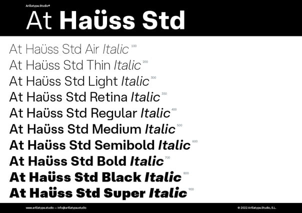At Hauss Std Font