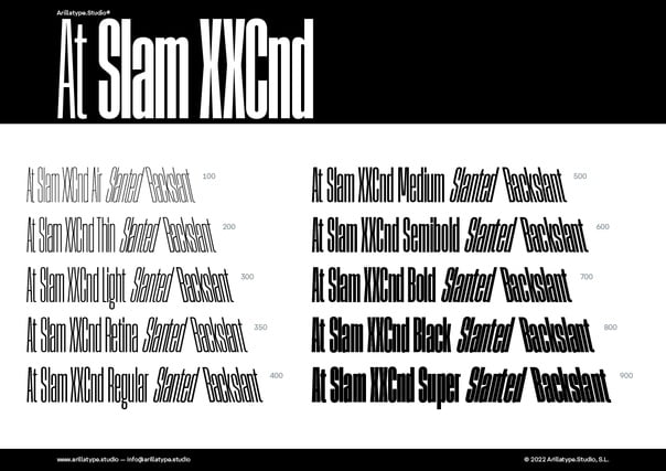 At Slam XXCnd Font
