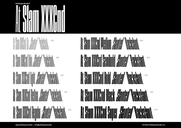 At Slam XXXCnd Font
