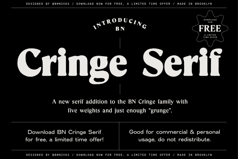 BN Cringe Serif Font