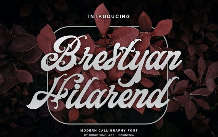 BRESTYAN ELLENOIR - Vintage Lettering Font