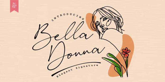 Bella Donna - Elegant Signature Typeface Font