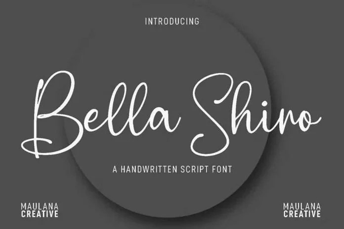 Bella Shiro Script Font