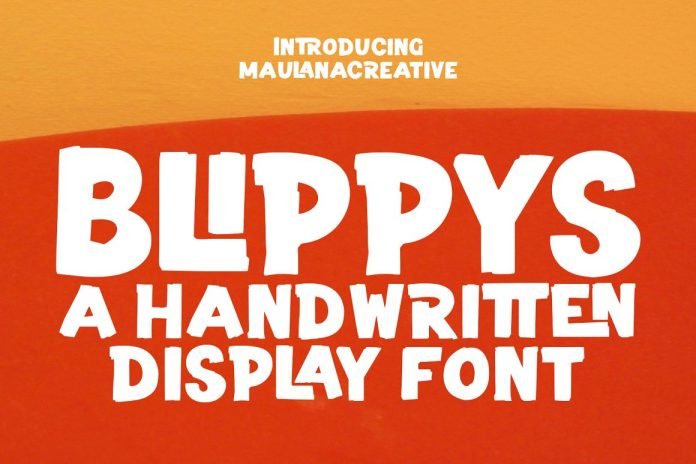 Blippys Handwritten Display Font
