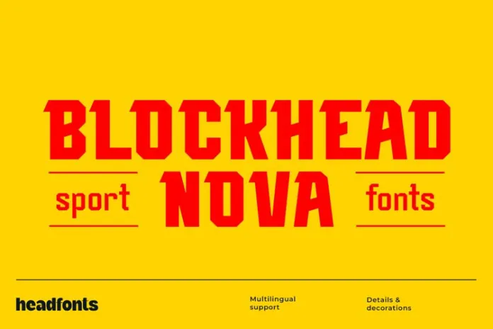 Blockhead Nova Font