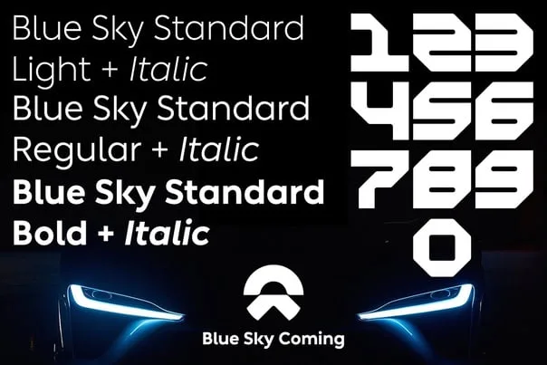 Blue Sky Font