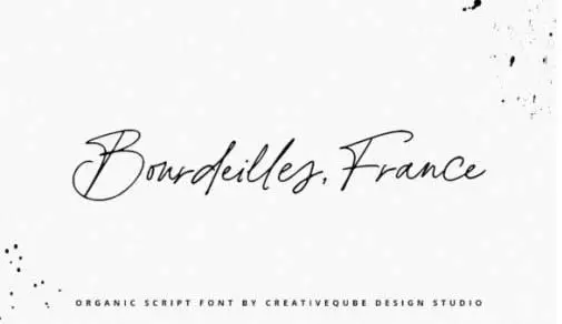 Bourdeilles France Font