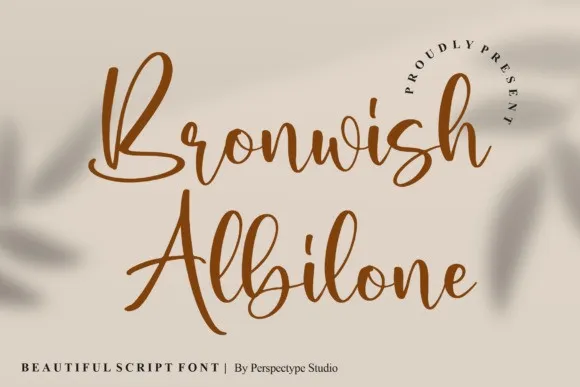 Bronwish Albilone Font