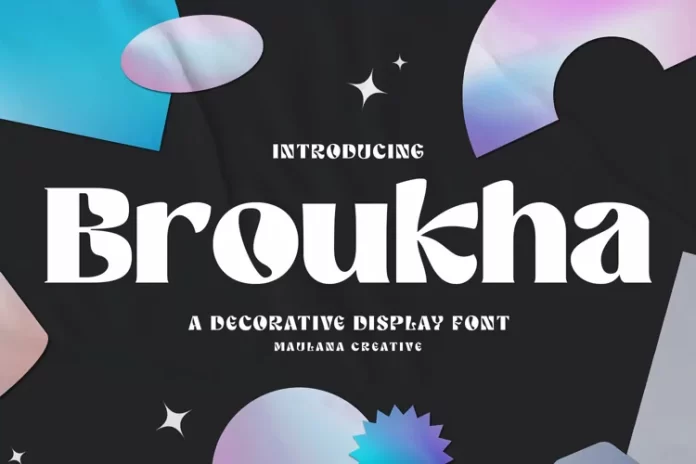 Broukha Decorative Display Font