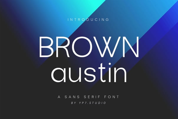 Brown Austin Font